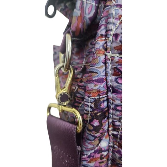 Marc By Marc Jacobs Shoulder Handbag Purple Abstract Print Crossbody Tote - Picture 9 of 16